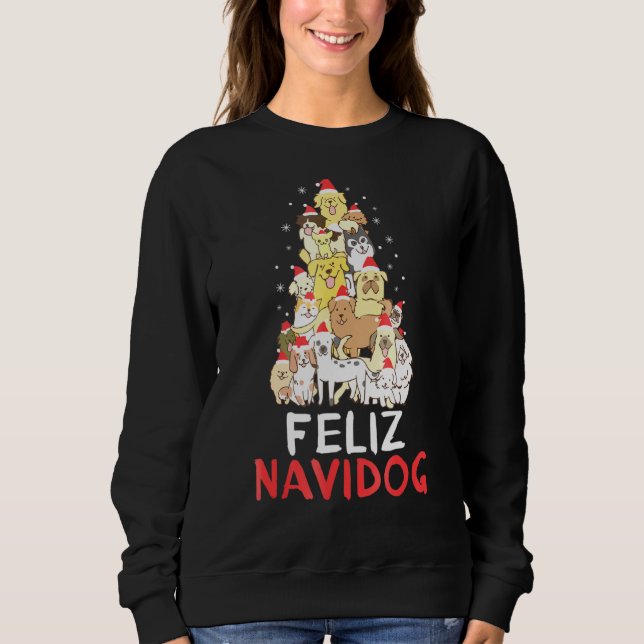 Feliz Navidog Shirt Camisa Perro Navidad (Frente)