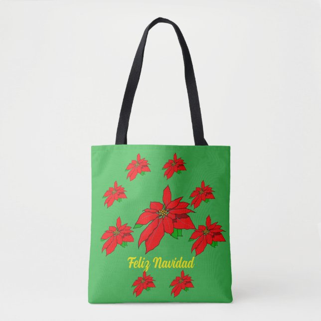 Feliz Navitad Christmas Tote Bag (Frente)