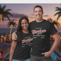 Feliz Negra Personalizar Camisa de Natal Cruzando