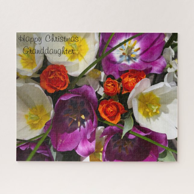 Feliz neta Xnas. Quebra-cabeça de serra (Horizontal)