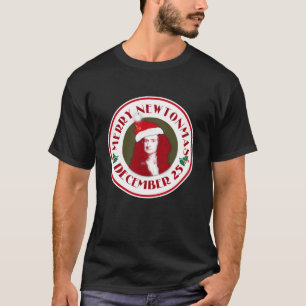 FELIZ NEWTONMAS com Sir Isaac Newton - Camiseta