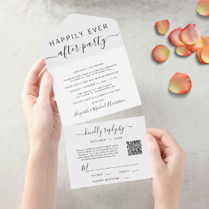 Feliz nunca após a Recepção de casamento de código