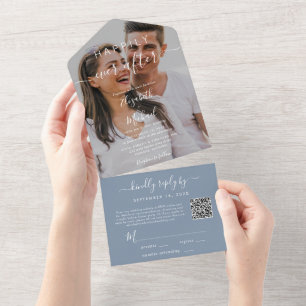 Feliz Nunca Após Casamento de Foto com Código QR