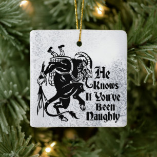Feliz Ornamento da Árvore Krampus