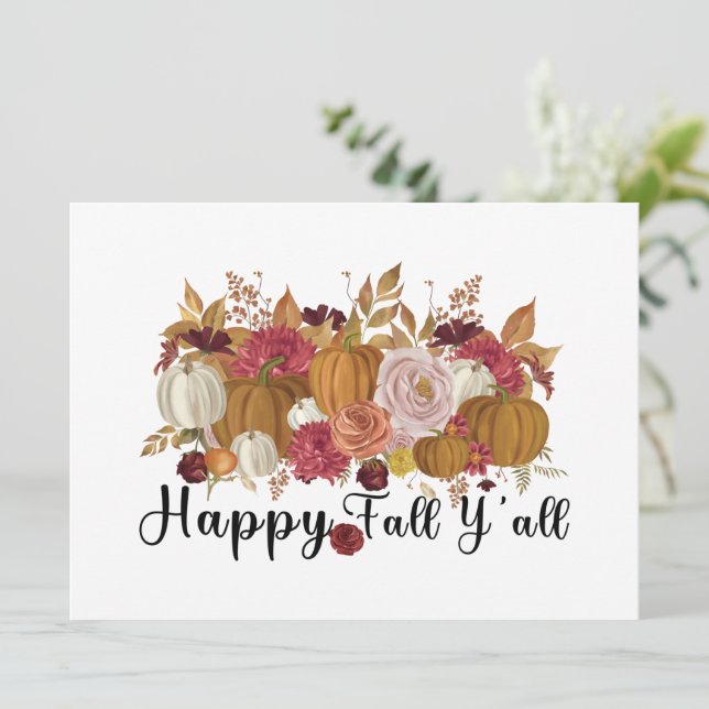 Feliz outono Y (Em pé/Frente)