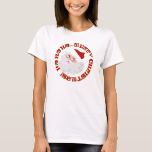 Feliz Papais noeis de Natal Camiseta das Caras