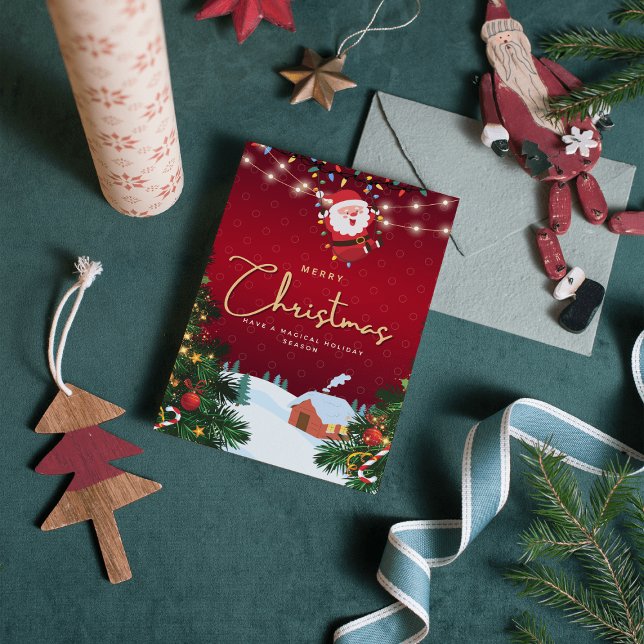 Feliz Papais noeis Feliz Cartão de Férias da Famíl (Criador carregado)