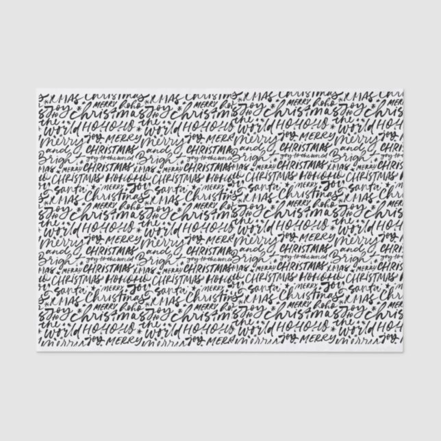 Feliz Papel Tecido de Natal (Frente )