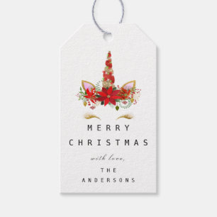 Feliz para Feriado - Etiqueta de presente Dourada