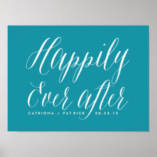 Feliz Para Sempre Após A Poster De Casamento Tea
