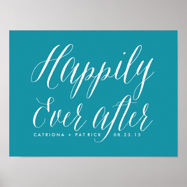Feliz Para Sempre Após A Poster De Casamento | Tea (Frente)