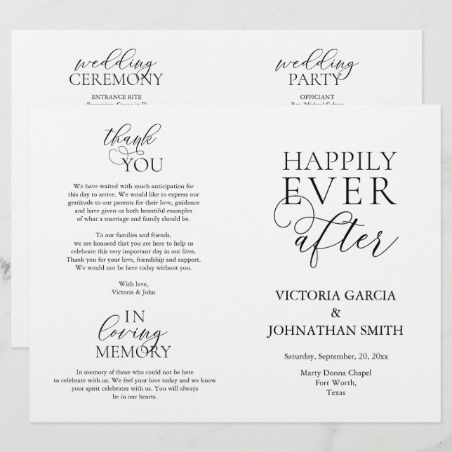 Feliz Para Sempre, Cerimônia De Casamento Acessíve (Frente/Verso)