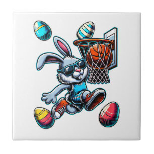 Feliz Páscoa Basquete Meninos Coelho da Páscoa Eng