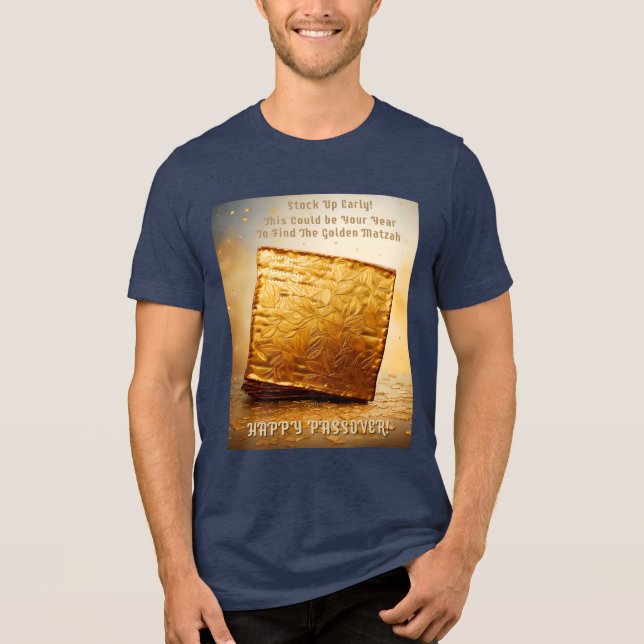 Feliz Páscoa! Matzá Dourada (Frente)