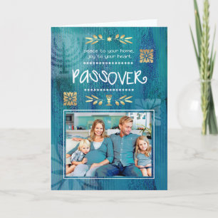 Feliz Passover. Cartões com fotos personalizávei