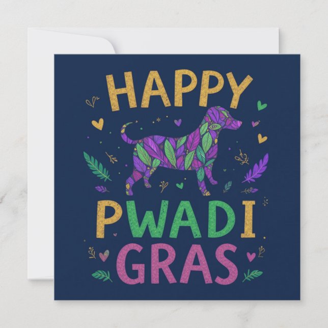 Feliz Pawdi Mardi gras (Frente)