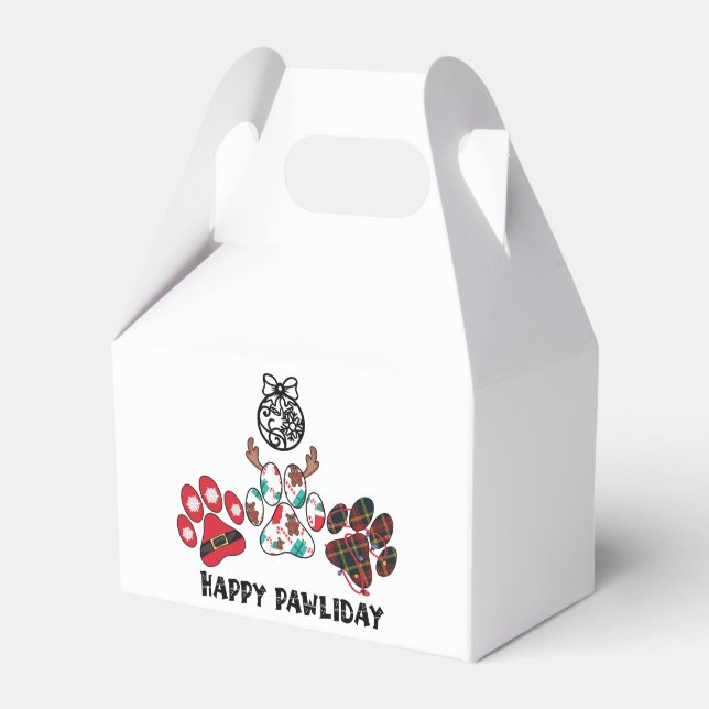 Feliz Pawliday - Caixa de Favor para Feriado de Na (Frente)