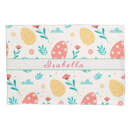 Feliz Personalização da Páscoa Vintage Red Egg Flo