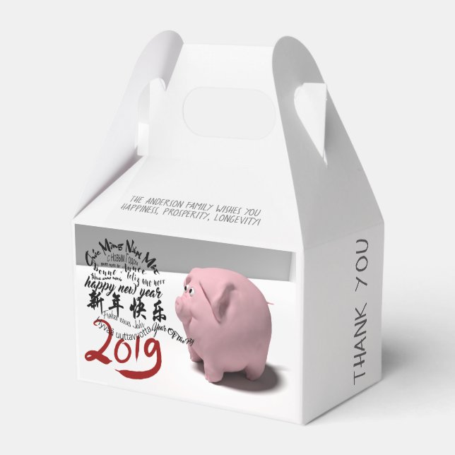 Feliz PIg Ano Novo 2019 — Caixa de Favoritos Perso (Frente)