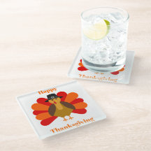 Feliz Porta copos de Ação de Graças