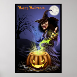 Feliz poster das Bruxas de Halloween