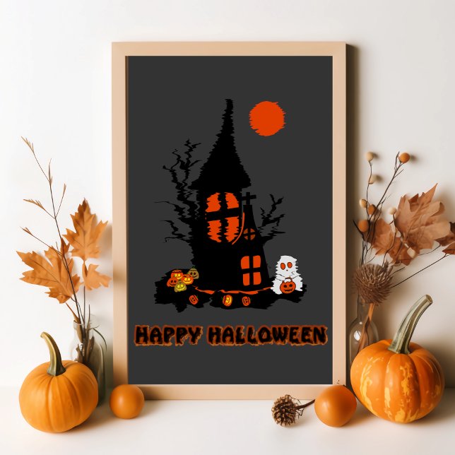 Feliz Poster de Halloween (Criador carregado)