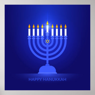Feliz Poster de Hanukkah