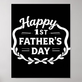 Feliz Poster do 1º Dia dos Pais – Presente para No