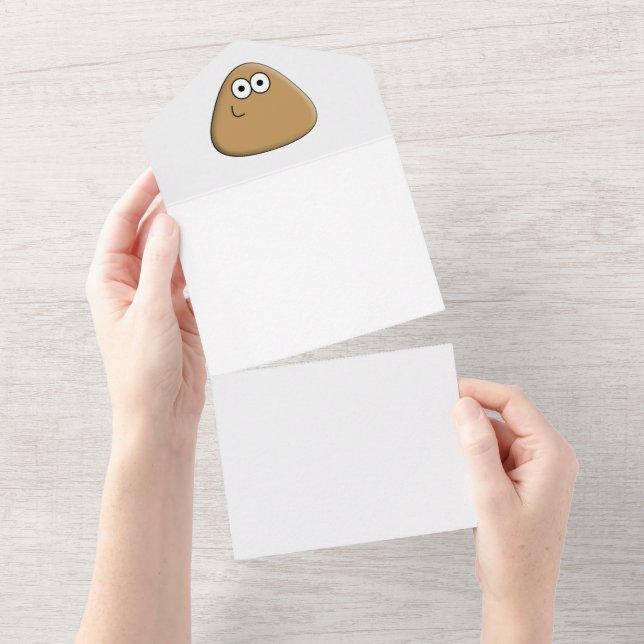 Feliz Pou - Todos num único cartão de convite (Aba destacável)