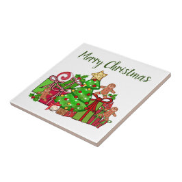 Feliz Presente De Natal Em Torno Da Árvore