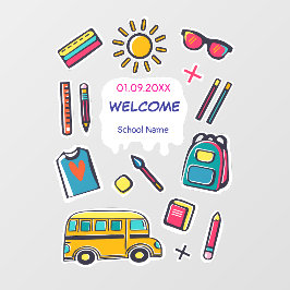 Feliz Primeiro Dia De Boas-Vidas Na Escola