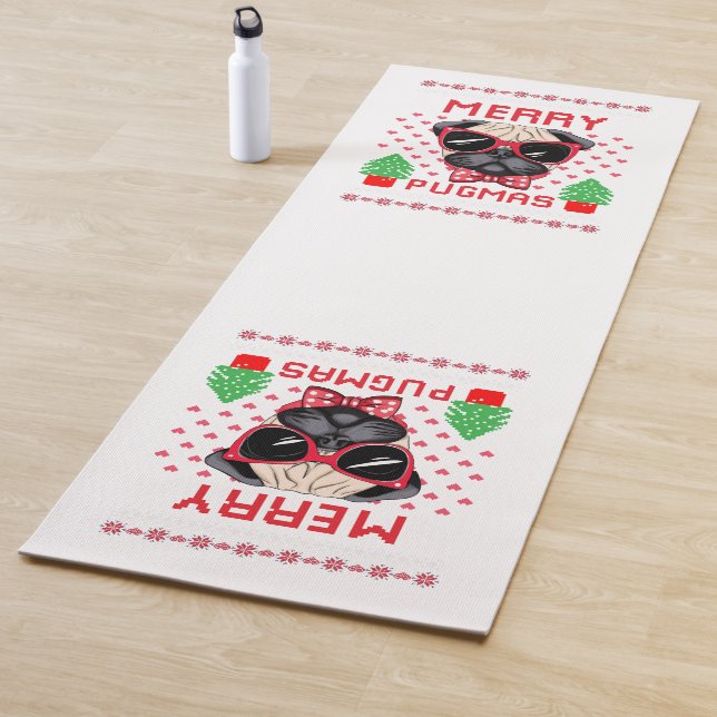 Feliz Pugmas! Tapete de Yoga (In Situ)