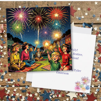 Feliz Quatro de Julho com Mensagem Personalizada n
