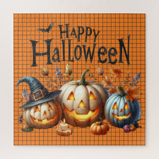 Feliz Quebra-cabeça de Halloween (Vertical)