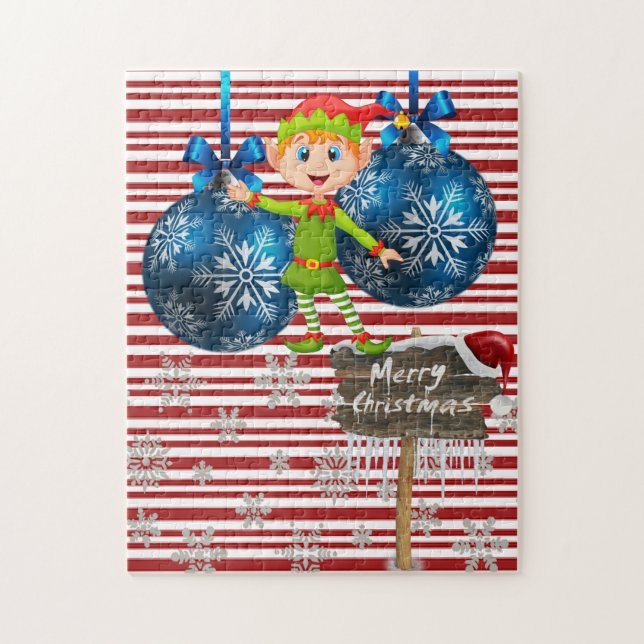 Feliz Quebra-cabeça de Natal (Vertical)