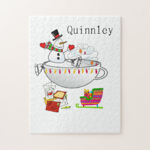 Feliz Quebra-cabeça de Natal Snowman