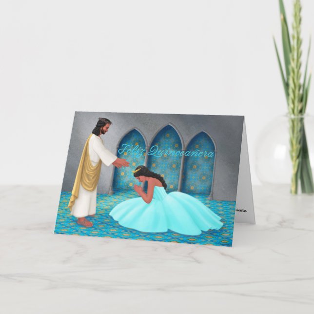 "Feliz Quinceañera." Cartão (Frente)