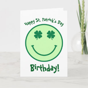 Feliz Rua. Cartão de Aniversário do Dia de Patrick