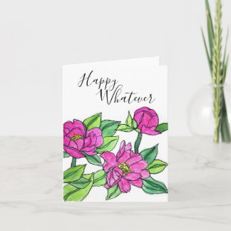 Feliz Seja qual for o cartão de saudação