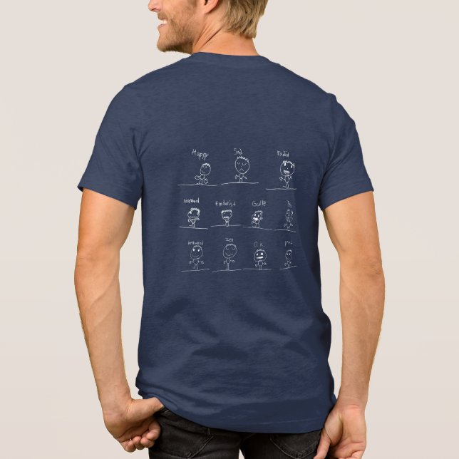 Feliz Sentimento Tee - Adulto Com Tripla Mistura (Verso)