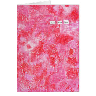 Feliz seu cartão do coração