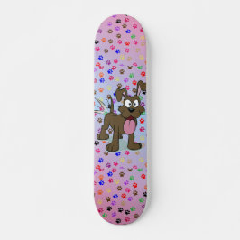 Feliz skate de cães