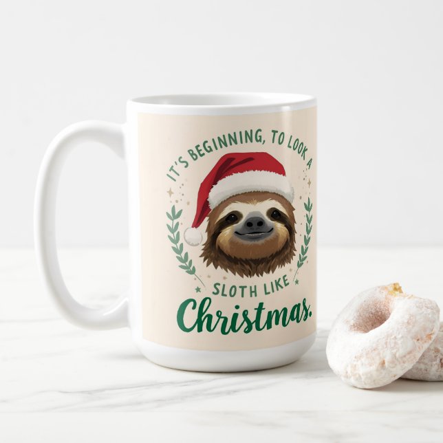 Feliz Slothmas, Caneca de Café (Com Donut)
