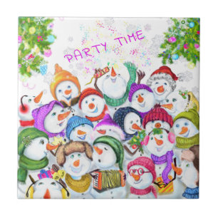 Feliz Snowmans Feliz Festa de Natal Engraçado Des