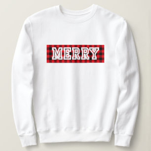 Feliz Suéter de Natal Feio, preto vermelho