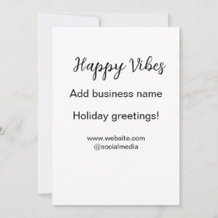Feliz vibes cartões de natal de Natal