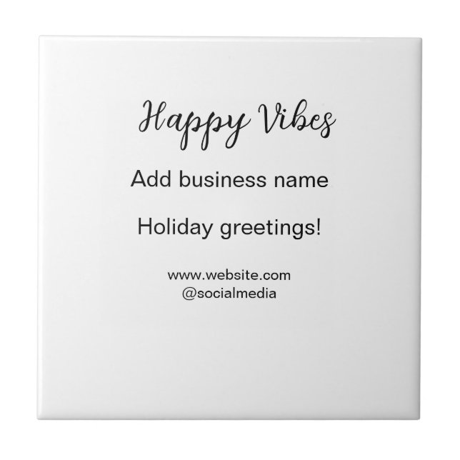 Feliz vibes cartões de natal de Natal (Frente)