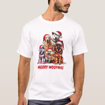 Feliz Woofmas Cão Camisa de Natal