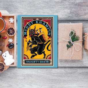 Feliz Xmas Krampus Naughs Brats Estilo de Circo