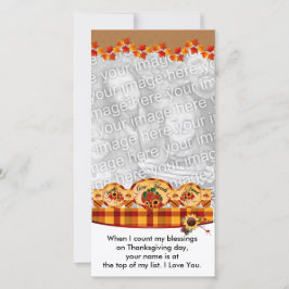 Felizes Cartões com fotos de Ação de Graças